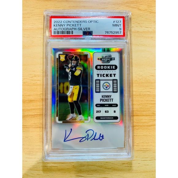 2022 Contenders Optic Autograph‎ Silver Kenny Pickett - Graded PSA 9 - Picture 1 of 2